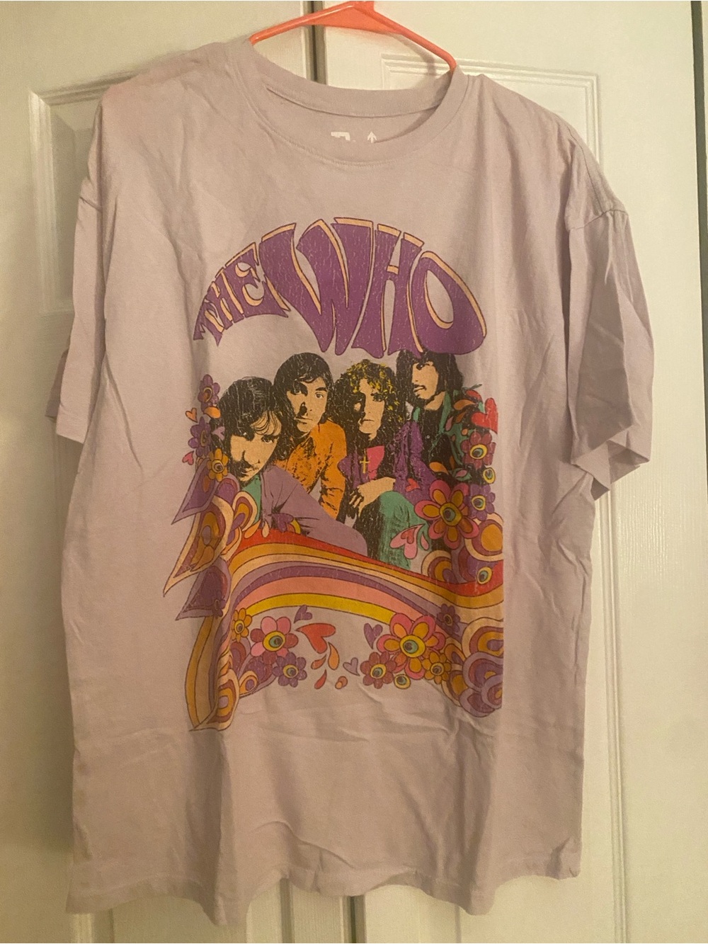 The Who Lavender Graphic Short Sleeve Tee- size s/m